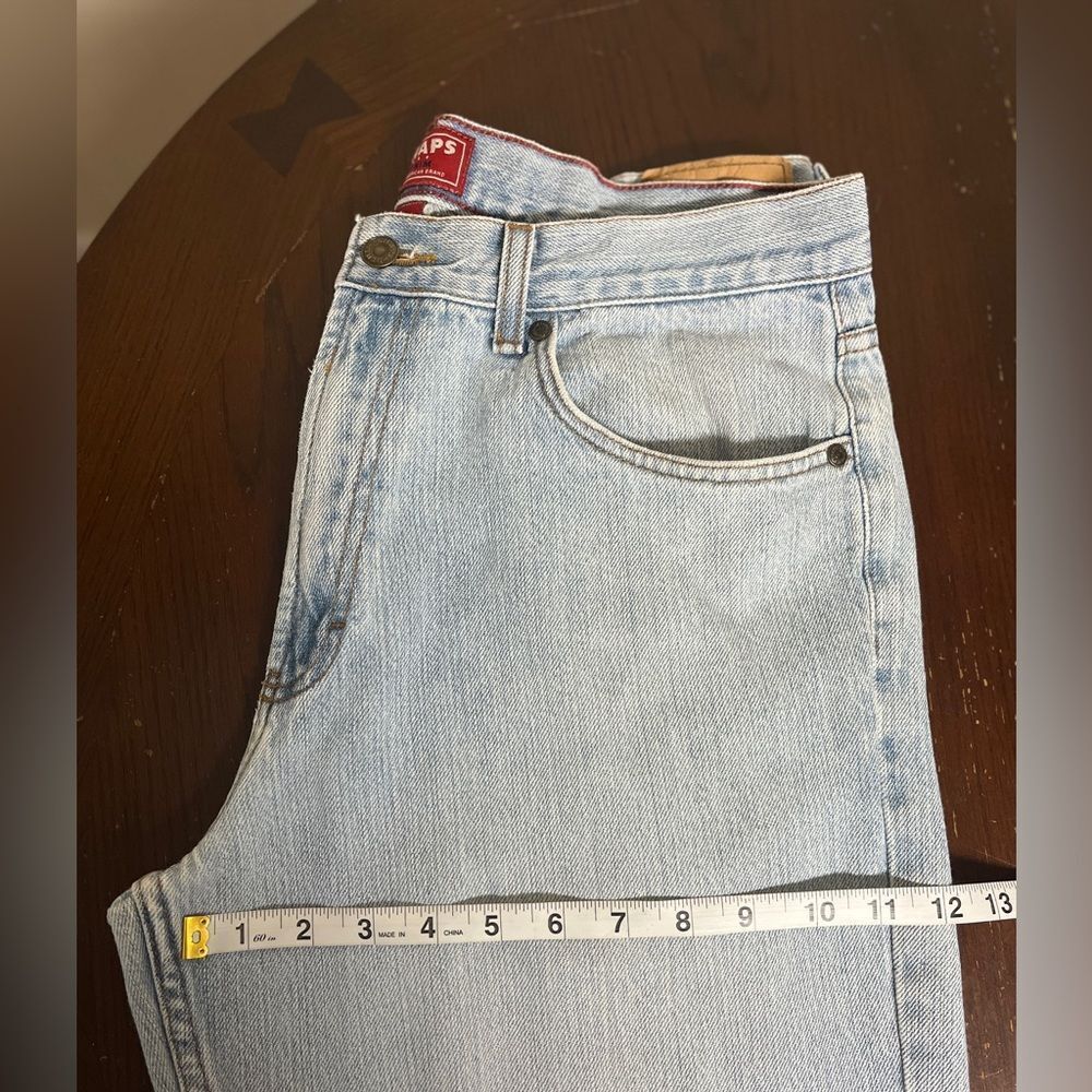 VTG Chaps Ralph Lauren Denim Jeans Straight Leg Light Wash Blue Sz 34x30 - Picture 10 of 12